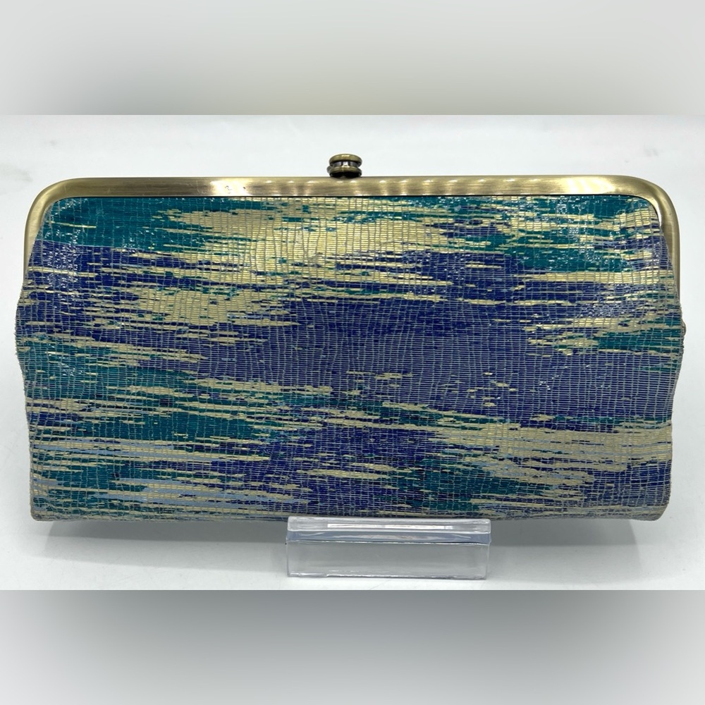 HOBO Blue and Green Wallet - Picture 4 of 13